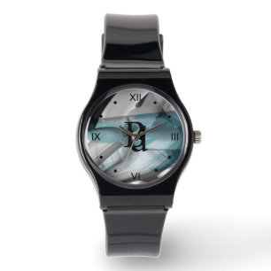 Trend Abstrakt Art Blue Ocean Armbanduhr