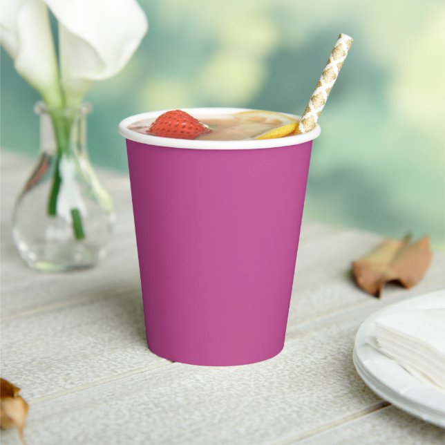 Trend Color - Berry Pink Paper Cups Pappbecher (In Situ)