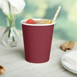 Trend Color - Crimson Red Paper Cups Pappbecher