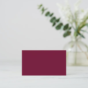 Trend Color - Dark Burgund Business Card Visitenkarte