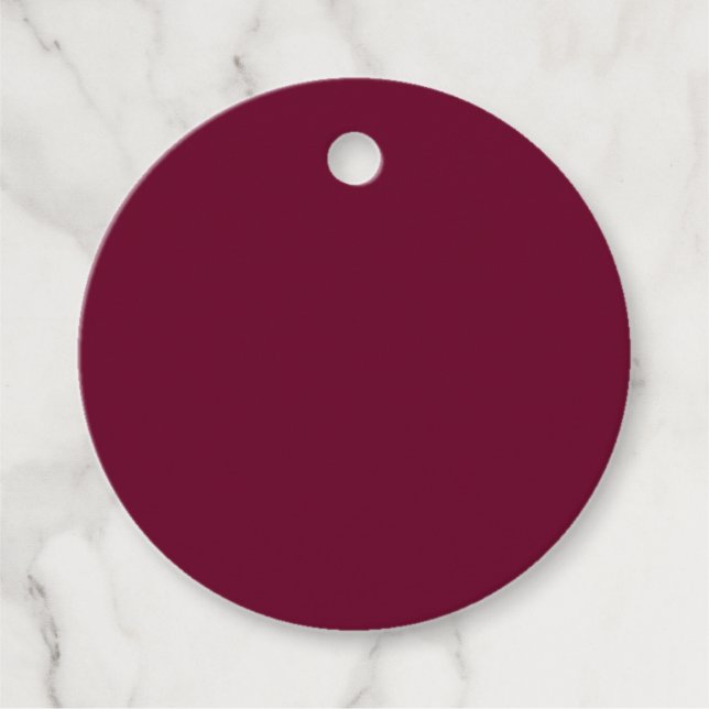 Trend Color Dark Burgundy Geschenkanhänger (Vorderseite)