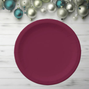 Trend Color Dark Burgundy Pappteller