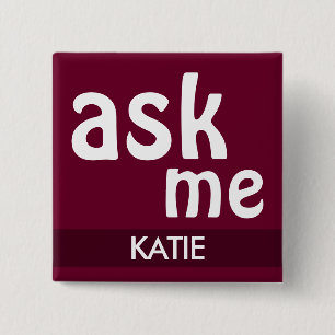 Trend Color Dark Burgundy - Schaltfläche "Frag und Button