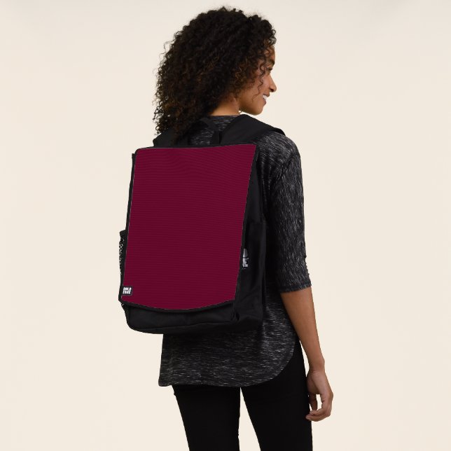 Trend Color Dunkel Burgundy Backpack Rucksack (Ausgewaschen)