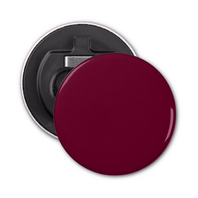 Trend Color - Dunkle Burgund Magnet-Backed Flaschenöffner (Vorderseite)