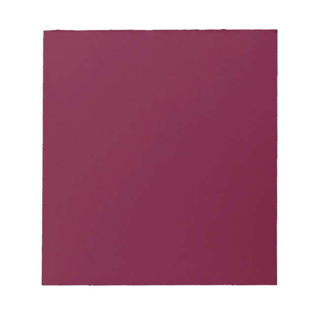 Trend Color - Dunkles Burgundy Notepad Notizblock (Vorderseite)