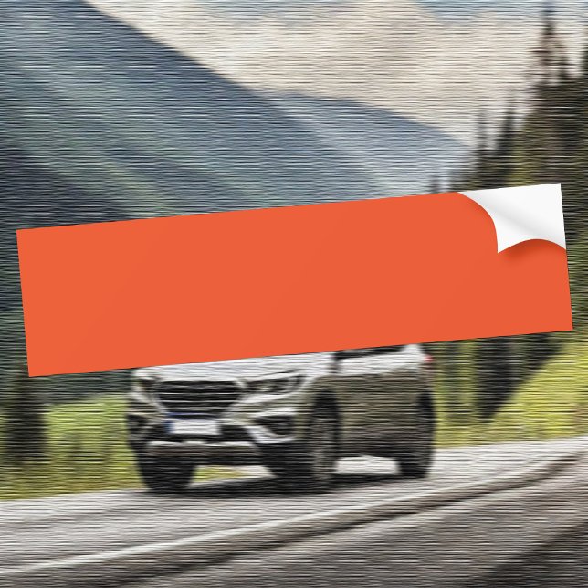 Trend Color - Flame Red Autoaufkleber (Von Creator hochgeladen)