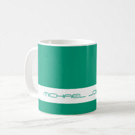 Trend Color Jade Green - Futuristische Name Tasse