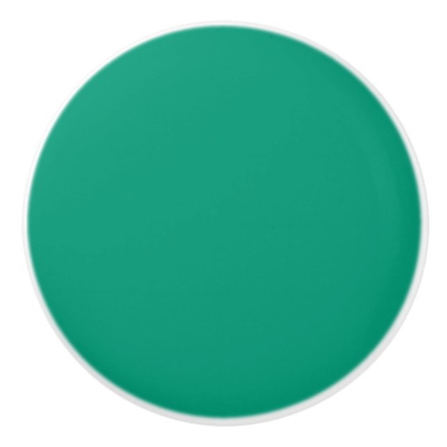 Trend Color - Jade Green Keramik Knock Keramikknauf (Vorderseite)