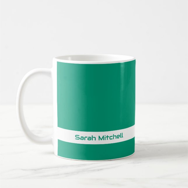 Trend Color - Jade Green Name Tasse (Links)