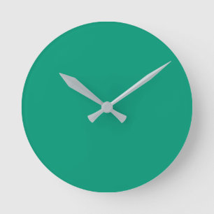 Trend Color - Jade Green Round Clock Runde Wanduhr