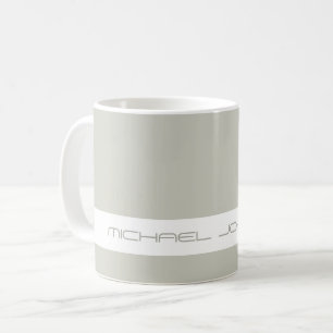 Trend Color Light Silver Gray Futuristic Name Tass Kaffeetasse
