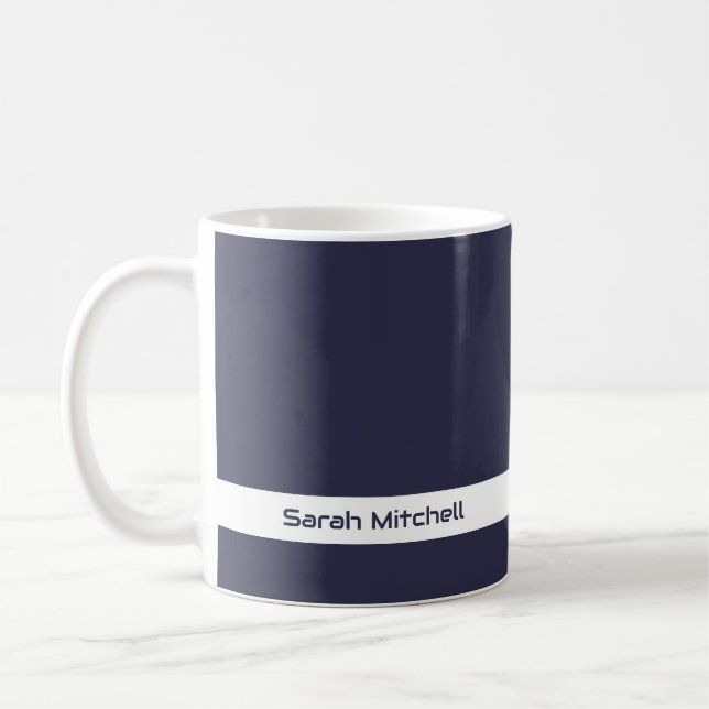 Trend Color - Navy Blue Name Tasse (Links)