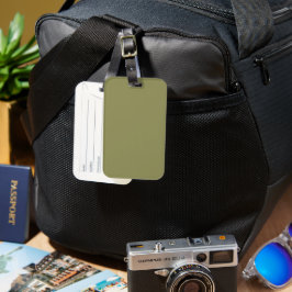 Trend Color - Olive Green Luggage Tag Gepäckanhänger