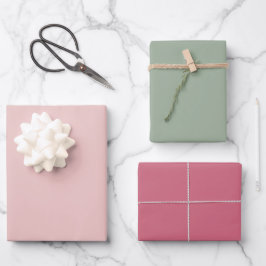 Trend Color Pink - Fläche Geschenkpapier Set