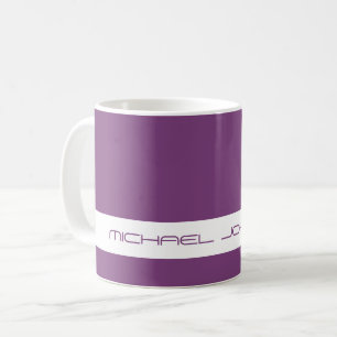 Trend Color Plum Lila - Futuristische Name Tasse