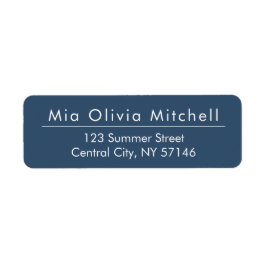 Trend Color Seious Blue - Moderne Adressenmarken