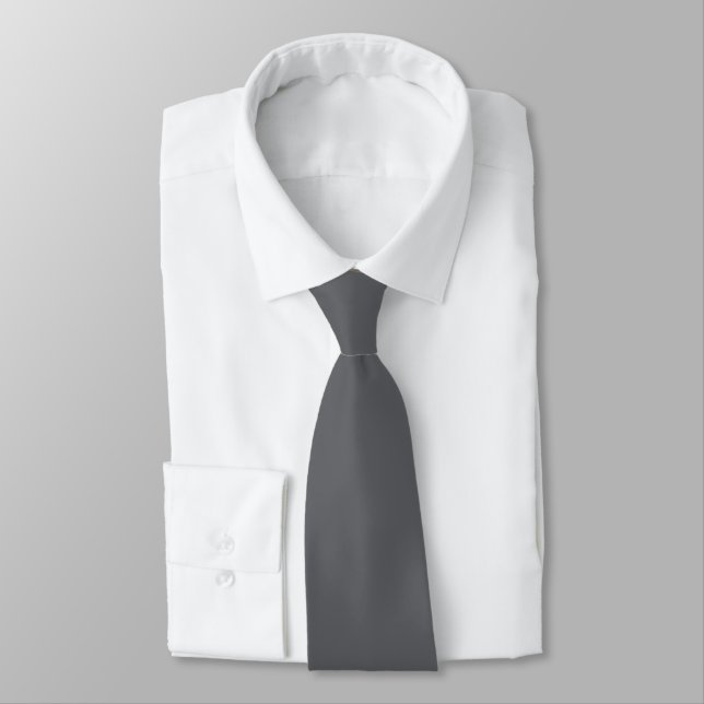 Trend Color - Slate Gray Neck Tie Krawatte (Gebunden)