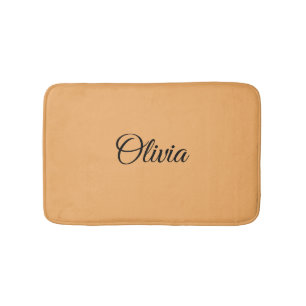 Trend Color Soft Orange Custom Bath Mat Badematte