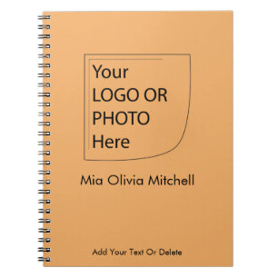 Trend Color Soft Orange - Logo/Foto-Notebook Notizblock