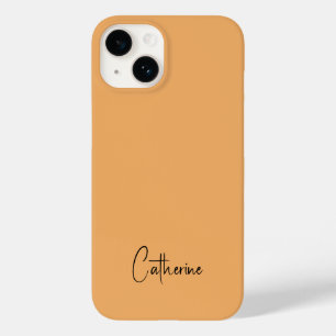 Trend Color Soft Orange Minimalistisch Case-Mate iPhone 14 Hülle