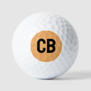 Trend Color Soft Orange Monogram Golfbälle