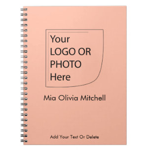 Trend Color Soft Peach - Logo/Foto-Notebook Notizblock