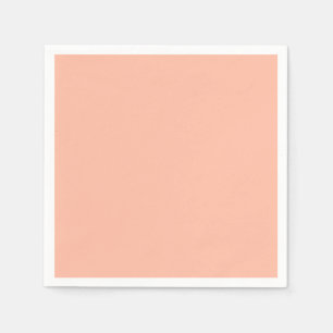 Trend Color Soft Peach Minimalistic Papier Napkins Serviette