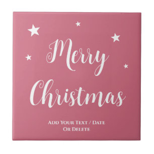 Trend Color Soft Pink Weihnachtskeile Keramik Tile Fliese