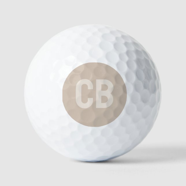 Trend Color Soft Taupe Golfballs Golfball (Vorderseite)