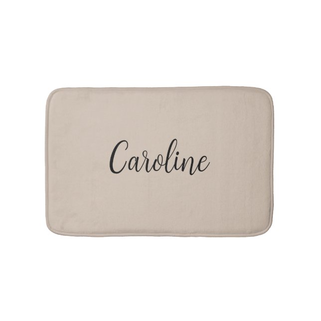 Trend Color Soft Taupe Name Bath Mat Badematte (Vorderseite)
