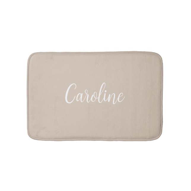 Trend Color Soft Taupe Name Bath Mat Badematte (Vorderseite)
