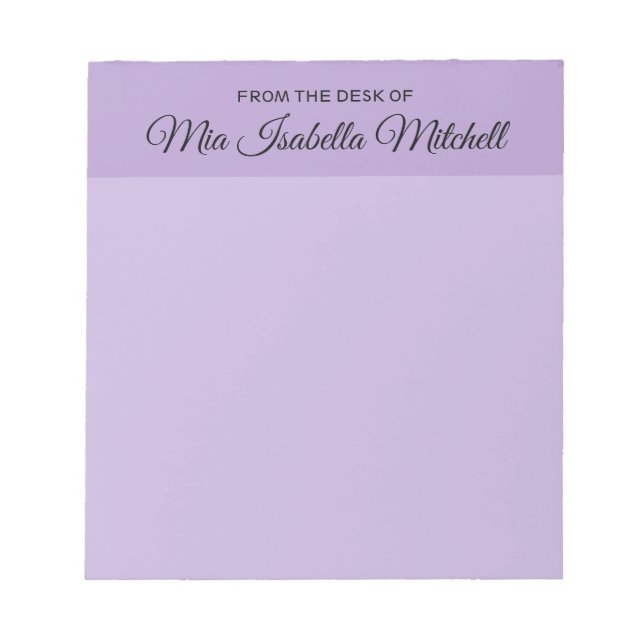Trend Color - Soft Violet Classic Editor Notizblock (Vorderseite)