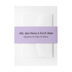 Trend Color Soft Violet Einladung Bauchband Einladungsbanderole