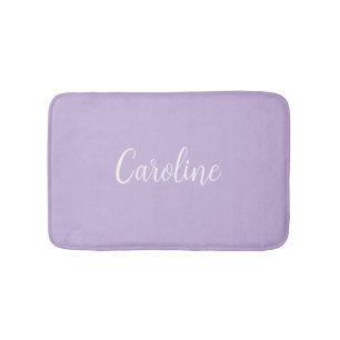 Trend Color Soft Violet Name Bath Mat Badematte
