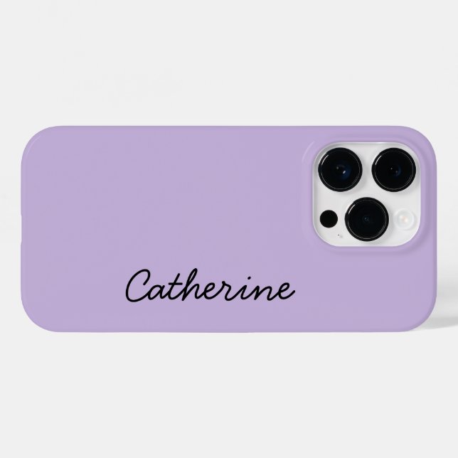 Trend Color Soft Violet Name Case-Mate iPhone Hülle (Rückseite (Horizontal))