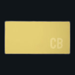 Trend Color Soft Yellow Monogram Desk Mat Schreibtischunterlage<br><div class="desc">Die trendige Frühlingsfarbe: Weich gelb. Moderne und stilvolle Schreibtischmatte mit anpassbarem Monogramm in minimalistischem Schriftart. Das schlichte und saubere Design in einer soliden Farbe bietet einen zeitlosen und klassischen Anklang. Entdecken Sie unsere Frühlingsfarben für weitere Produkte in der gleichen Farbe oder entdecken Sie andere stilvolle Farben, die zu Ihrem persönlichen...</div>