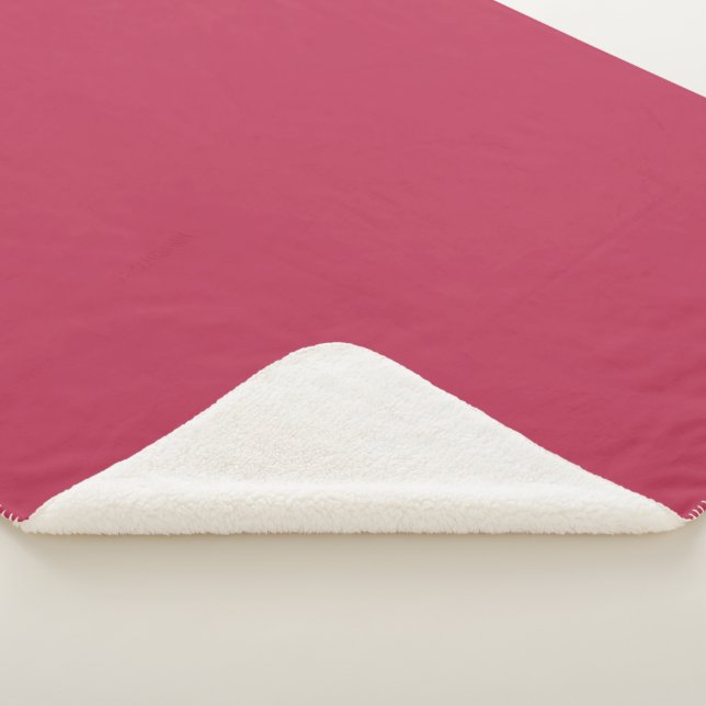 Trend Color - Vibranntes Magenta Sherpa Blanket Sherpadecke (3/4)