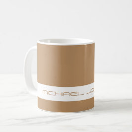 Trend Color Warm Beige - Futuristische Name Tasse