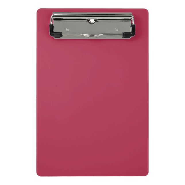 Trend Color - Warmes rosa Mini-Zwischenablage Mini Klemmbrett (Vorderseite)