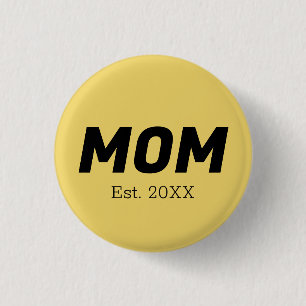 Trend Color - Weichgelbe Mama Button