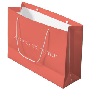 Trend Colors - Coral Sunset Color - Solid Große Geschenktüte