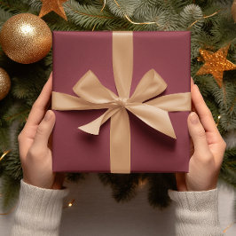 Trend Colors - Crimson Red Color - Solid Roll Geschenkpapier