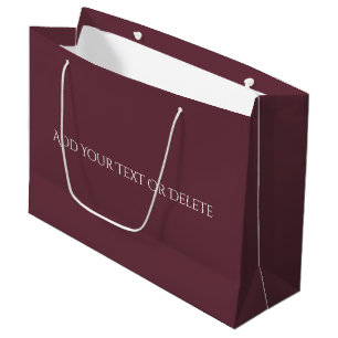 Trend Colors - Dark Red Wine Color - Solid Große Geschenktüte