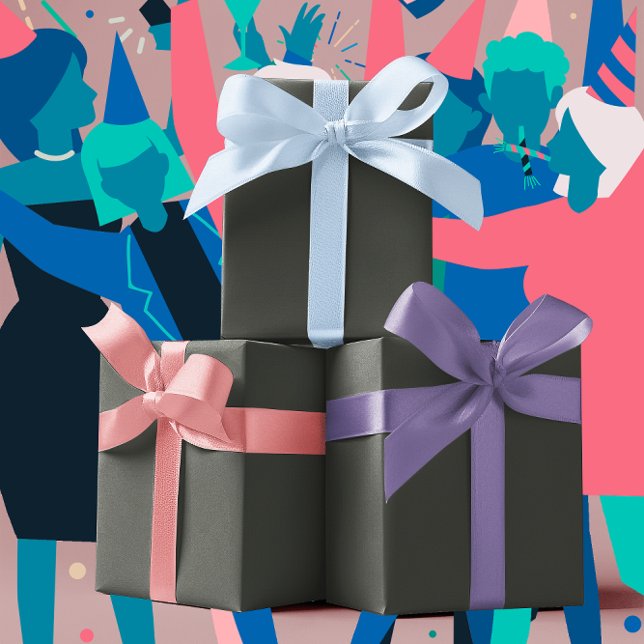 Trend Colors - Dunkelwälder grau - fest Geschenkpapier Set (Von Creator hochgeladen)