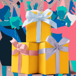 Trend Colors - Gelborange S Geschenkpapier Set