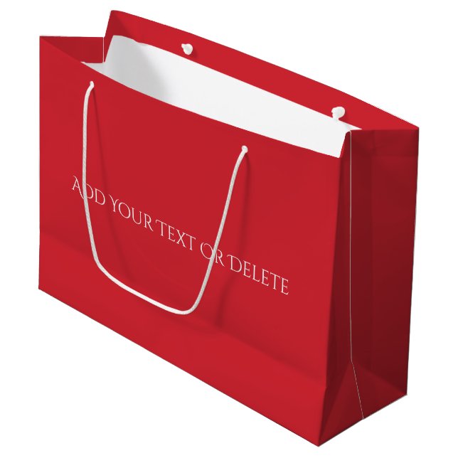 Trend Colors - Lebhafte Red Large Gift Bag Große Geschenktüte (Vorderseite Schrägansicht)