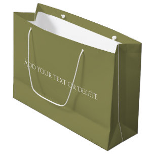 Trend Colors - Olive Green Color - Solid Große Geschenktüte