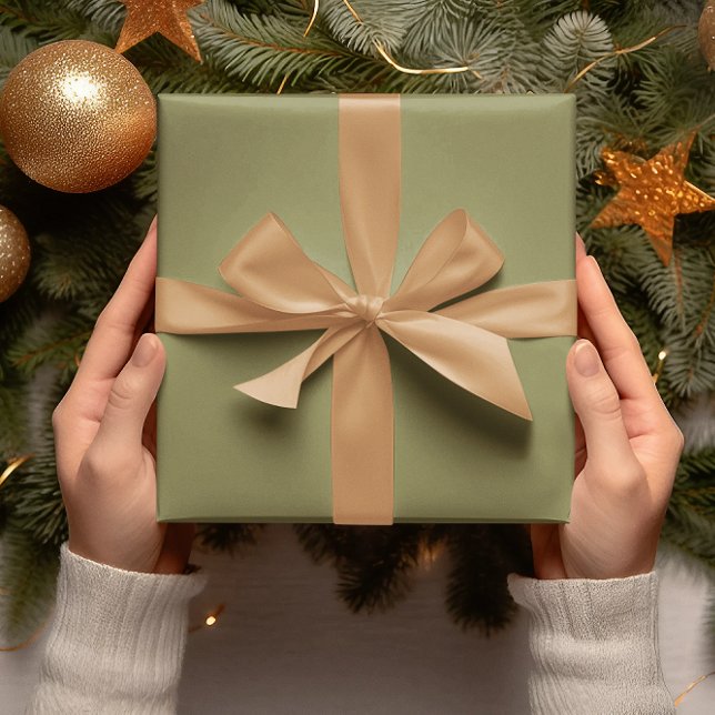 Trend Colors - Olive Green Color - Solid Roll Geschenkpapier (Von Creator hochgeladen)