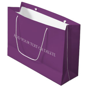 Trend Colors - Plum Lila Color - Solid Große Geschenktüte